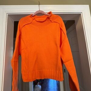 NWT size large orange sweater